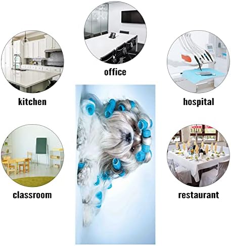Fluorescent Light Cover Decorative Ceiling Light Filters,Dog Lover Pattern,for Classroom Office Hospitals Home Ceiling Decorative,2ft x 4ft,Blue Pale Blue White