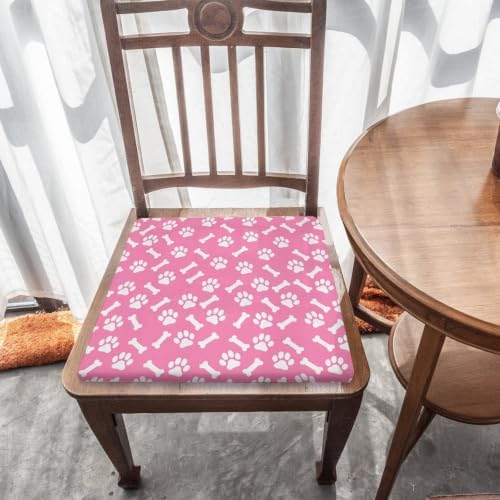Cute Portable Lightweight Seat Pad Pink Paw Bone