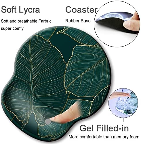 Ergonomic Mouse Pad with Wrist Rest Support,Gel Mouse Pads for Desk