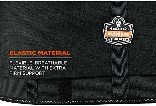 Ergodyne ProFlex 1650 Back Support Belt, 7.5" Elastic, Adjustable, Removeable Straps (Pack of 2)
