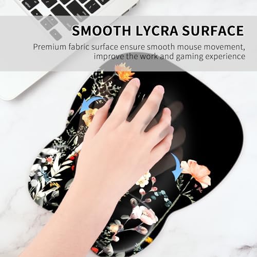 EooCoo Ergonomic Mouse Pad with Wrist Rest, Memory Foam Support Mousepad