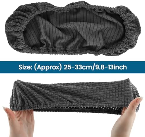 Kakalote Stretchable Office Chair Armrest Covers, 1Pairs Removable Arm Rest Slipcovers Elastic Arm Covers Protectors for Office, Desk, Gaming Chairs(Dark Green-No Padding)