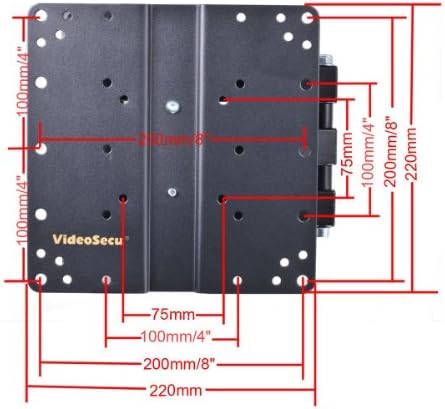 VideoSecu Articulating Arm LCD LED TV Wall Mount Full Motion Tilt Swivel Mount Bracket for Most 27" 30" 32" 36" 37" 40" 42" 47" Flat Screen with VESA 100 200 Mount Pattern B62