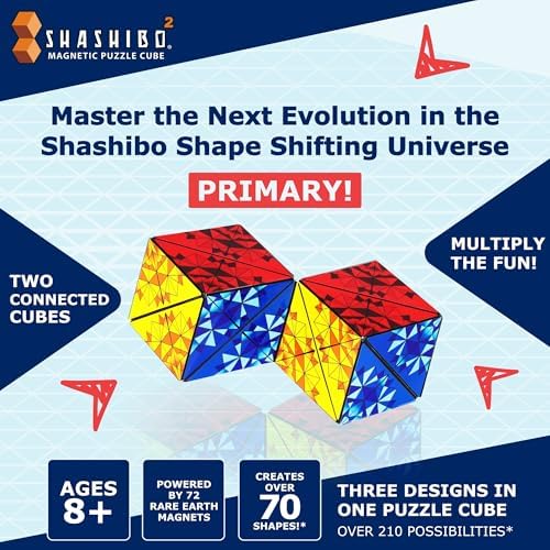 Shashibo ICOSA XL Magnetic Puzzle Toy, Stress Relief Fidget Toy
