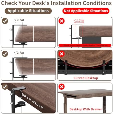 Under Desk Cable Management Tray, Expandable 25.2"–38.6" Cable Tray,Black