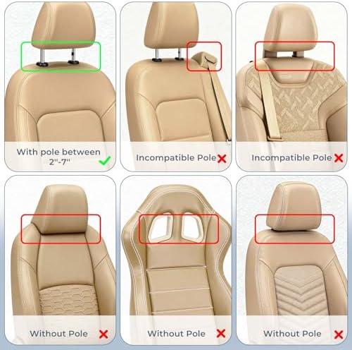 Adjustable Car Headrest Pillow, Road Pal Car Headrest