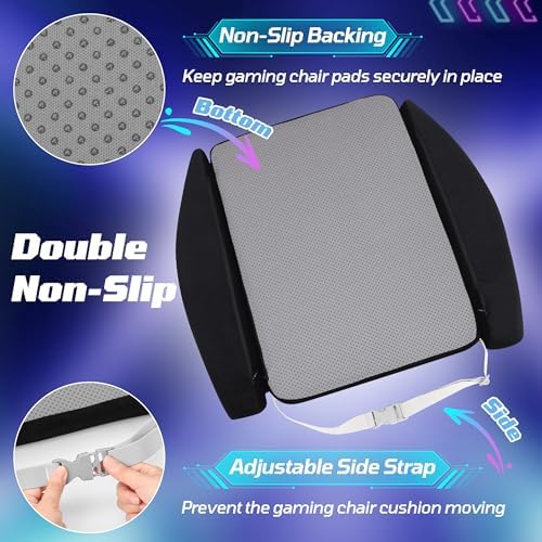 Gaming Chair Seat Cushion Pad for Men Gamer, Black