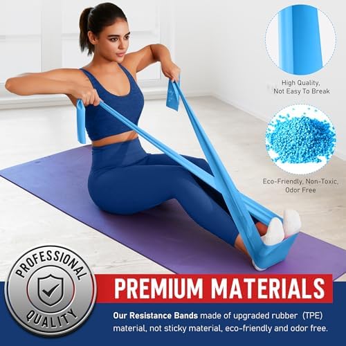 Resistance Bands for Working Out, Stretch Bands for Exercise, Yoga, Pilates