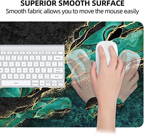 Large Mouse Pad with Wrist Rest, 4-in-1 Wrist Rest for Keyboard and Mouse