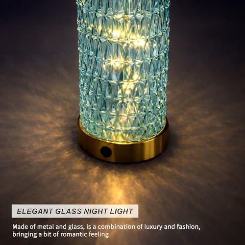 Oneach 27.75" Coastal Blue Table Lamps Set of 2 with Nightlight for Bedside