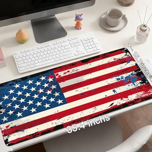 Mouse Pad Gaming - Desk Mat for Keyboard and Mouse - Large Mouse Pad for Desk, Mousepad (35.4" X 15.7") with Non-Slip Base, Desks Pad Mat Office and Home