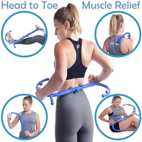 Body Back Buddy Classic Back Massager & Neck Massager for Pain Relief, Blue