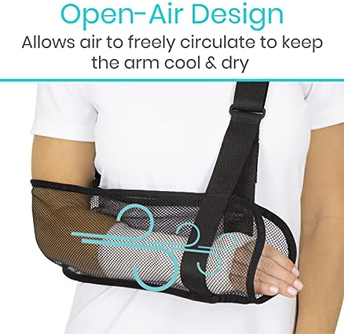 Vive Arm Sling for Shoulder Injury & Surgery Recovery - Waterproof Mesh