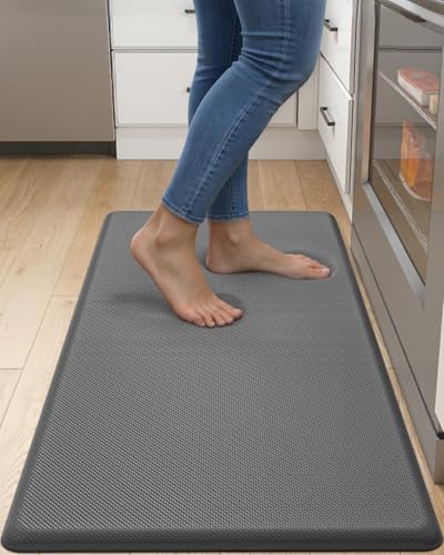 DEXI Anti Fatigue Kitchen Floor Mat Cushioned Standing Runner 39x20, Grey