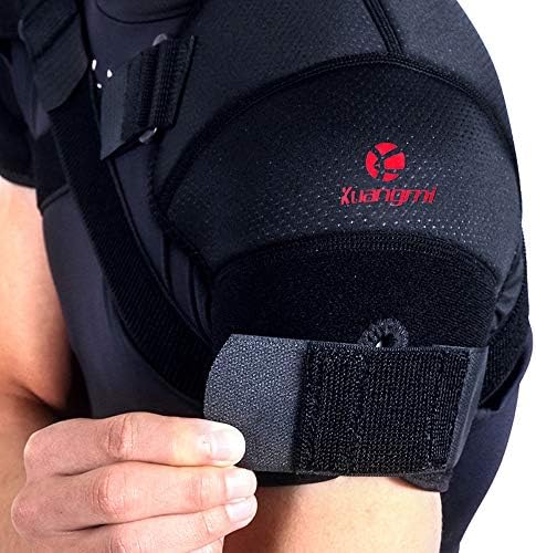 Kuangmi Double Shoulder Support Brace Strap Wrap Neoprene Protector,M