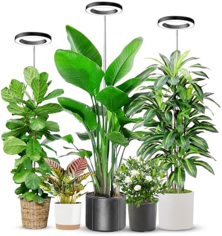 Aokrean 6.3in Grow Light, Full Spectrum Plant Light for Indoor Plants 5V/3A