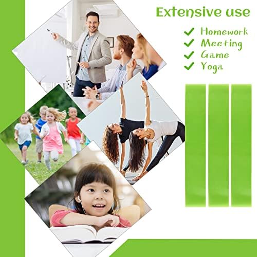 PLULON 15 Pack Chair Bands for Kids with Fidgety Feet Chair Stretch Foot Band Fidget Bands Flexible Seating For Classroom Elementary Chairs Desks - Green