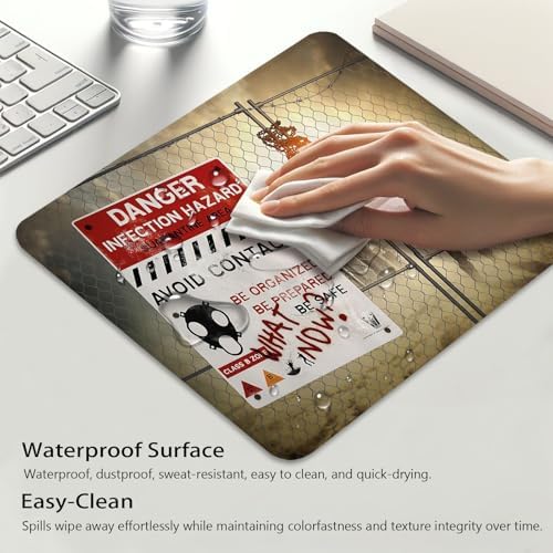 Zombie Walking Dead Mouse Pad, Halloween Infection Dark Danger Desk Mat