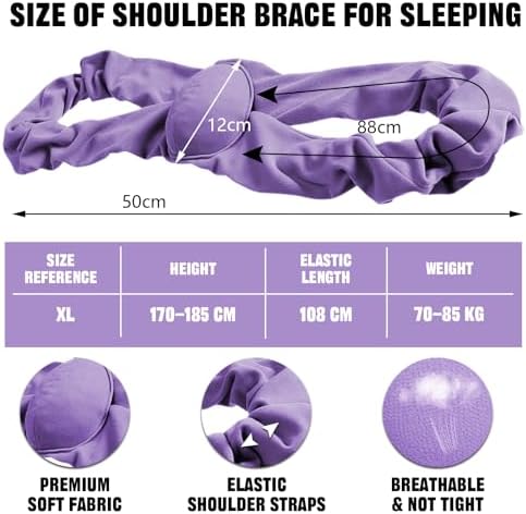 Shoulder Brace for Sleeping & Sleeping Mask, Provide Nighttime Support