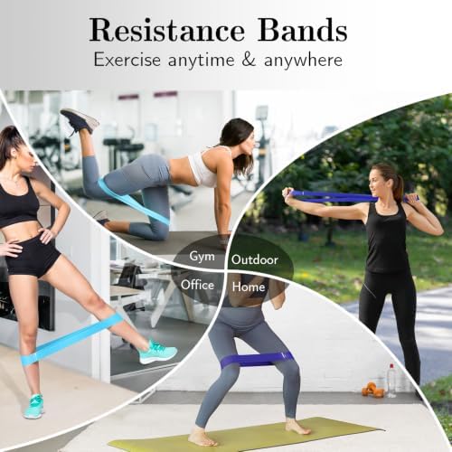 Resistance Bands for Working Out, 5 Levels Elastic Exercise Bands