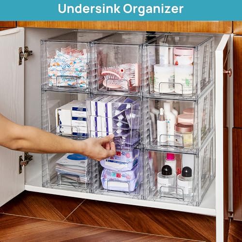 Vtopmart 6 Pack Large Stackable Storage Drawers