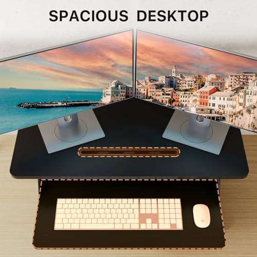 JOY worker Standing Desk Converter, 32" Height Adjustable Sit Stand Riser
