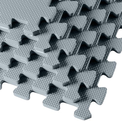 We Sell Mats 3/8" Thick Multipurpose EVA Foam Exercise Floor Mat, Interlocking Tiles, Anti-Fatigue for Home or Gym