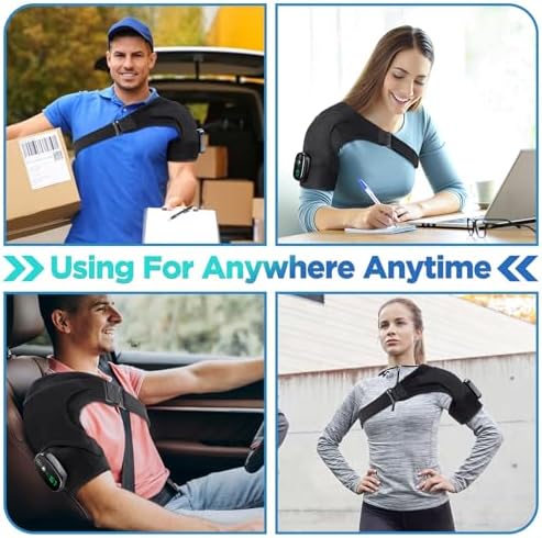 Cordless Shoulder Heating Pad & Massager with Vibration, FSA ⁄ HSA Eligible