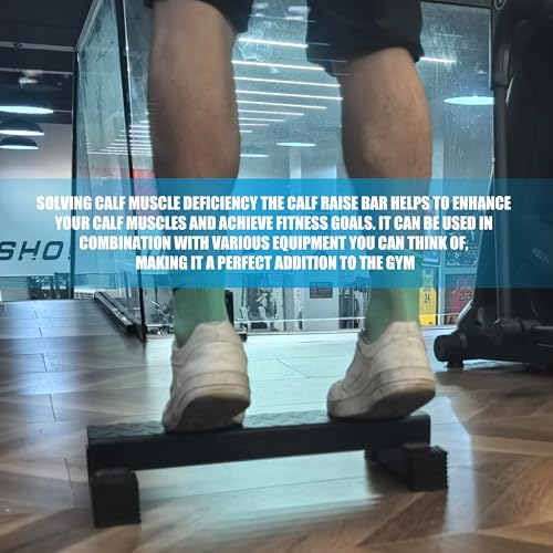EVERYMATE Steel Calf Raise Block, Standing Calf Machine for Stretching Calf Muscles, Relaxing Ankles, Anti-Slip Solid Platform