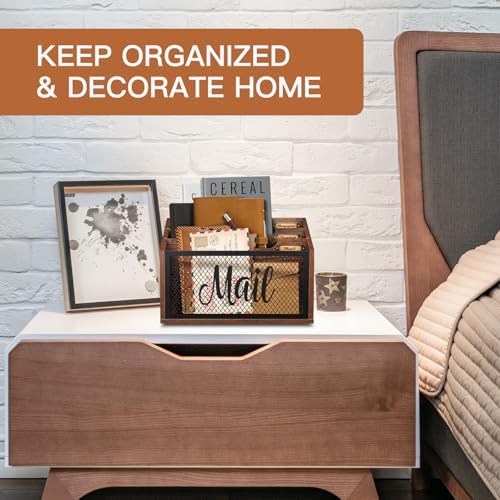 Mail Organizer Countertop with 3-slots