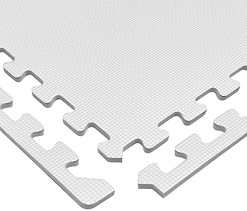 We Sell Mats 3/8" Thick Multipurpose EVA Foam Exercise Floor Mat, Interlocking Tiles, Anti-Fatigue for Home or Gym