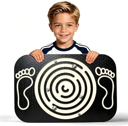 Balance Board Maze for Kids, 17.5 IN Toddlers Wobble Board for Training