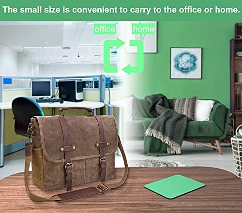 Audimi Small Mouse Pad 6 x 8 Inch, Mini Mouse Pad Thick for Laptop Wireless Mouse Home Office Travel, Portable & Washable (Green)