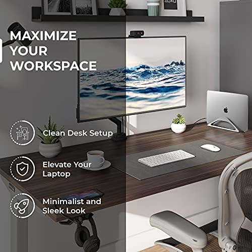 HumanCentric Vertical Laptop Stand for Desks Space Grey, MacBook Adjustable