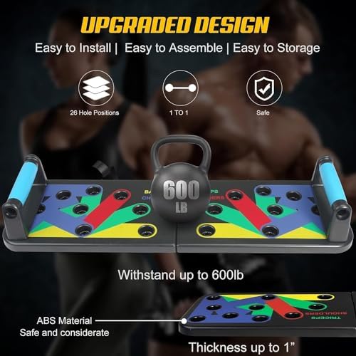 Push Up Board,Foldable Pushup Board for Man,Portable 30 in 1 Push Up Bar