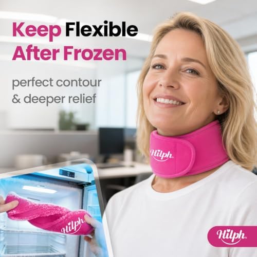 Hilph Neck Ice Pack Wrap, 45-Min Cooling for Tonsillectomy & Sore Throat