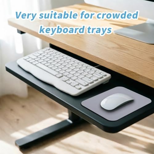 Small Mouse pad, with Edge-Sewn Design, extends Service Life by Twice, occupying the Optimal Size for the Mouse and Wrist Position. (Grey)