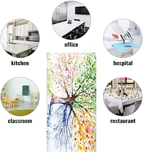 Fluorescent Light Cover Decorative Ceiling Light Filters,Tree Pattern,for Classroom Office Hospitals Home Ceiling Decorative,2ft x 4ft,Multicolor