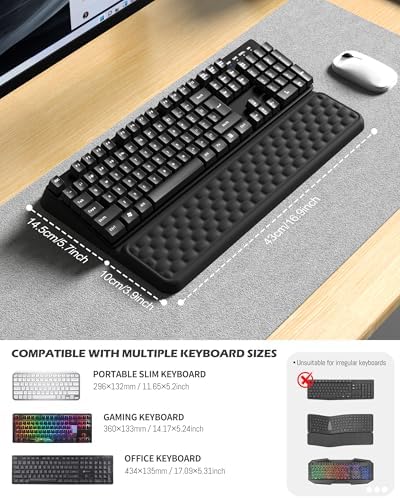 Wrist Rest for Computer Keyboard, Keyboard pad with Wrist Support