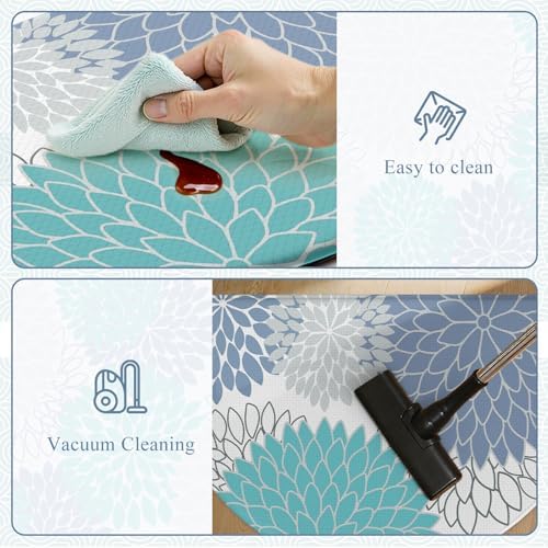 KIMODE Half Circle Anti Fatigue Mats for Kitchen Floor Rug Sets of 3
