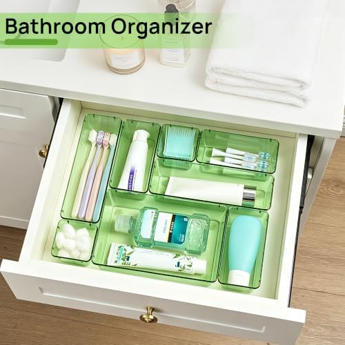 Vtopmart 25 Pack Plastic Drawer Organizers with Non-slip Rubber Pads