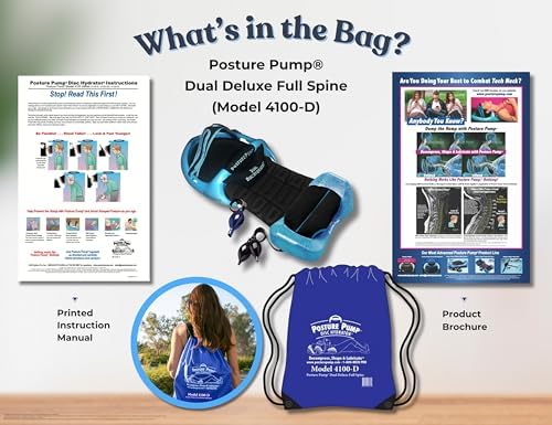 Posture Pump® Model 4100-D Dual Deluxe Full Spine Decompression Device