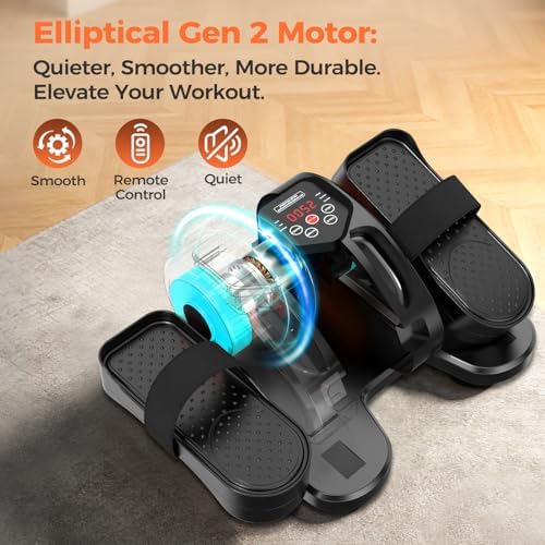 ESL Under Desk Elliptical, Electric Elliptical Leg Exerciser for Seniors