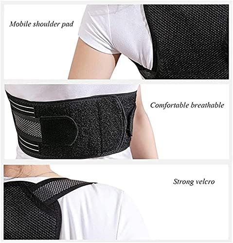 Full Back Posture Corrector for Women, Men & Kids, Kyphosis Thoracic Shoulder Back Waist Support Brace,Hunchback (Size : Large)