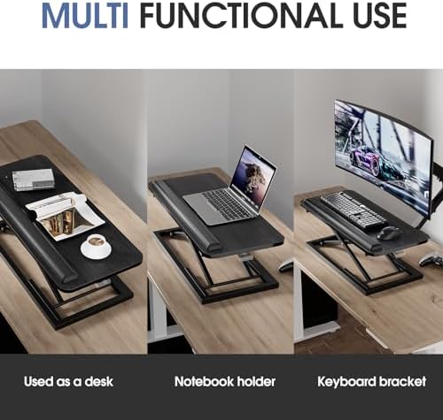 Adjustable Keyboard Riser for Desk with Wrist Rest Keyboard and Mouse Stand
