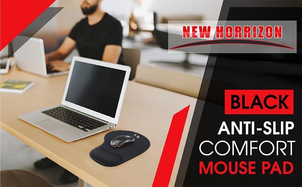 New Horrizon Ergonomic Mouse Pad with Wrist Rest, Lifetime Support