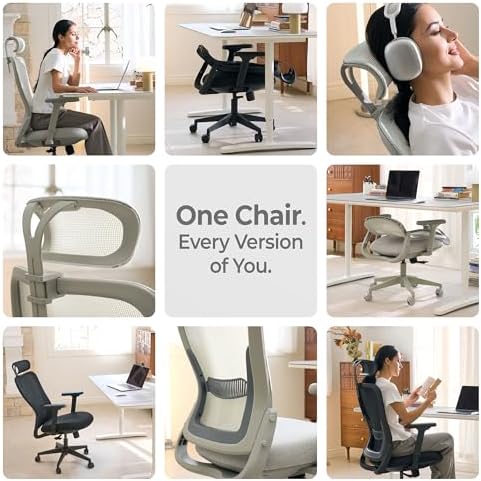 Tervo Model Y - Folding Ergonomic Office Chair - 3D Adjustable Arms