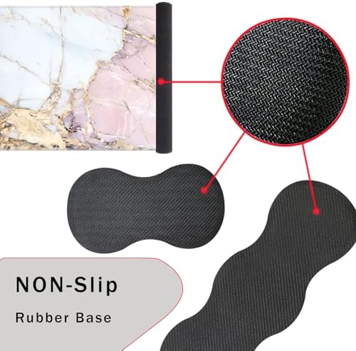 Keyboard Wrist Rest and Mouse Pad with Wrist Support Set Ergonomic Coaster,Memory Foam,Easy Typing Pain Relief,Large XL Desk Mat 31.5"x 11.8",Colorful Marble