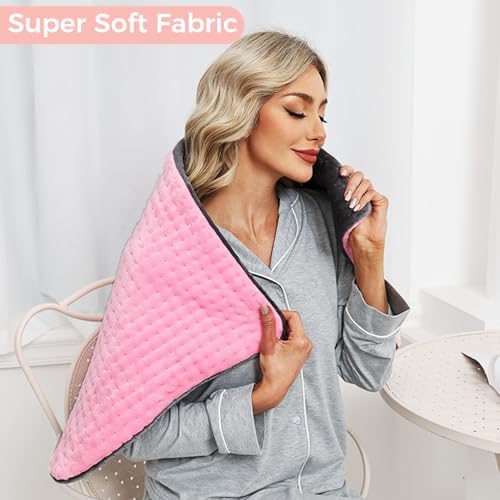 Heating Pad for Back, 12"×24" Electric Heating pad for Women, Men