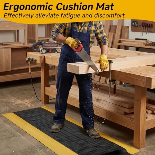 tonchean Industrial Anti Fatigue Mat 20" x 60" Ergonomic Standing Floor Mat